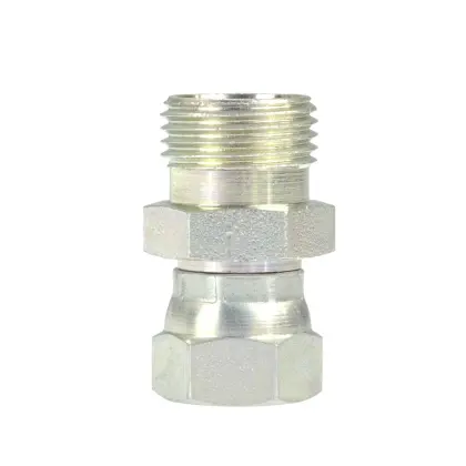 Złącze hydrauliczne proste AB M14x1,5 - M18x1,5 8L/12L stożki starego typu bez oringu 38197