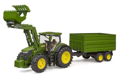 Ciągnik John Deere 7R350 z przyczepą 03155