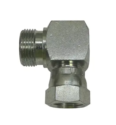 Złącze - złączka hydrauliczna - kolanko 90 AB M22x1,5 - M18x1,5 16L/12L stożek starego typu bez oringu 38405