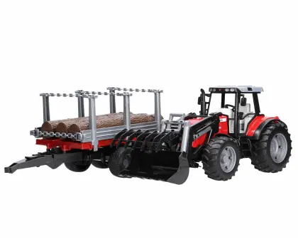 BRUDER-ZABAWKA BR MASSEY FERGUSON 7480 Z PRZYCZEPĄ