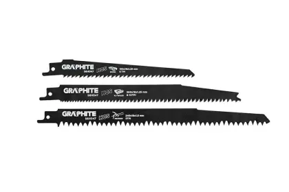 Brzeszczoty do piły szablastej HCS 3 szt GRAPHITE 56H047
