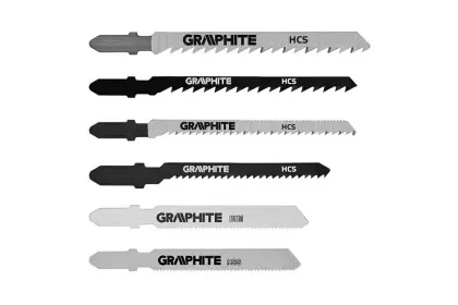 Brzeszczoty do wyrzynarki uchwyt typu T 6szt GRAPHITE 57H754