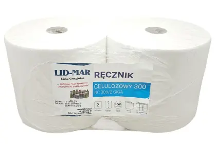 Czyściwo papierowe białe 300m kpl 2szt Lid-Mar CZYŚCIWO 300M LID-MA