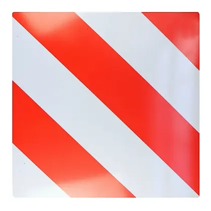 Tablica odblaskowa prostokątna 423x423mm ponad gabaryt prawa Polska UV odporna 27473