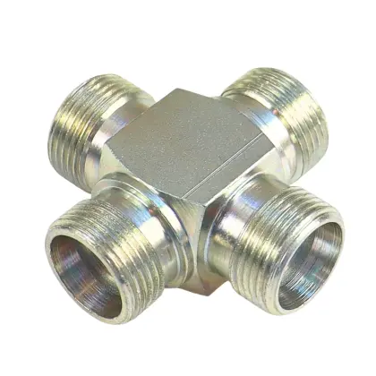 Złącze hydrauliczne czwórnikowe AAAA M22x1,5 15L 38446