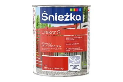 Farba podkładowa Urekor S czerwona 0,8L tlenkowa Śnieżka 91021092