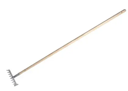 Grabie Duo 7 zębów trzonek drewniany Stalco S80131