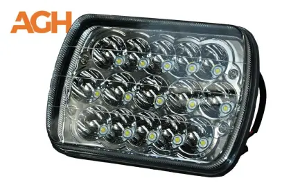 HALOGEN PROSTOKĄTNY LED LAMPA ROBOCZA 45W Z WTYCZKĄ H4