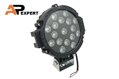HALOGEN ROBOCZY OKRĄGŁY LED LAMPA ROBOCZA HC 51W BLACK-CZARNY