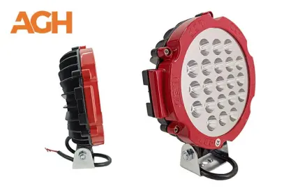 HALOGEN ROBOCZY OKRĄGŁY LED LAMPA ROBOCZA HC 63W RED-CZERWONY