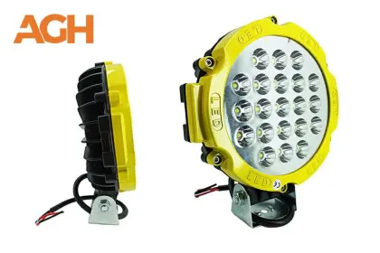 HALOGEN ROBOCZY OKRĄGŁY LED LAMPA ROBOCZA HC 63W YELLOW- ŻÓŁTY
