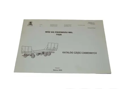 KATALOG PRZYCZEPA PRONAR T026
