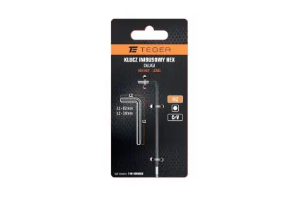 Klucz imbusowy HEX H2 długi Teger T-W-KIHD002
