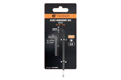 Klucz imbusowy HEX H3.5 długi Teger T-W-KIHD005