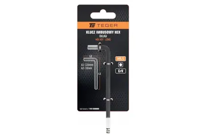 Klucz imbusowy HEX H5.5 długi Tegera T-W-KIHD009