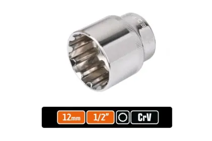 Klucz nasadowy dwunastokątny 1/2'' 12mm Teger T-W-KND105