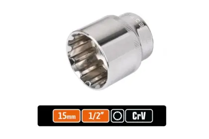 Klucz nasadowy dwunastokątny 1/2'' 15mm Teger T-W-KND108