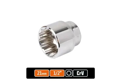 Klucz nasadowy dwunastokątny 1/2'' 21mm Teger T-W-KND114