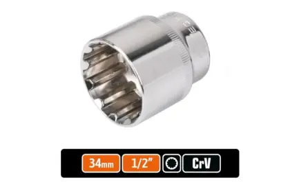 Klucz nasadowy dwunastokątny 1/2'' 34mm Teger T-W-KND125