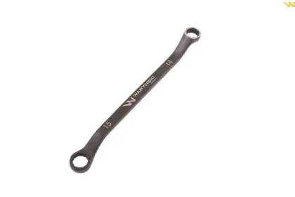 Klucz oczkowy odsadzony 14x15mm CRV standard ASME B107.9 Waryński WMK118