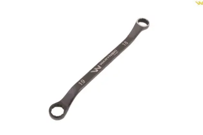 Klucz oczkowy odsadzony 18x19mm CRV standard ASME B107.9 Waryński WMK121