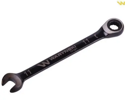 Klucz płasko-oczkowy 11mm Grzech.72 z CRV standard ASME B107-2010 Waryński WMK050-WARYŃSKI