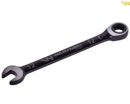 Klucz płasko-oczkowy 12 mm grzechotka 72 z CRV standard ASME B107-2010 WARYŃSKI WMK051-WARYŃSKI