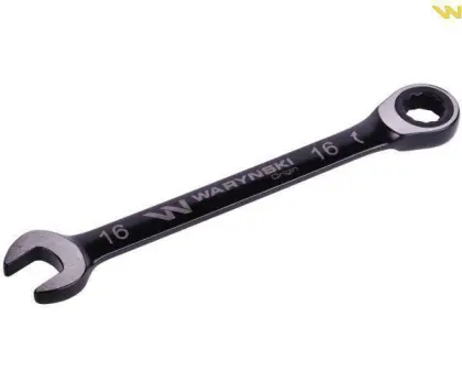 Klucz płasko-oczkowy 16mm z grzechotką 72 zęby CRV standard ASME B107-2010 WARYŃSKI WMK055-WARYŃSKI