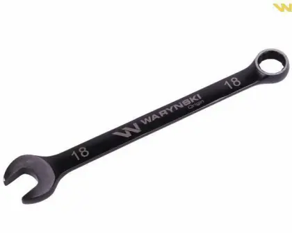 Klucz płasko-oczkowy 18mm CRV standard ASME B107-2010 Waryński WMK028-WARYŃSKI