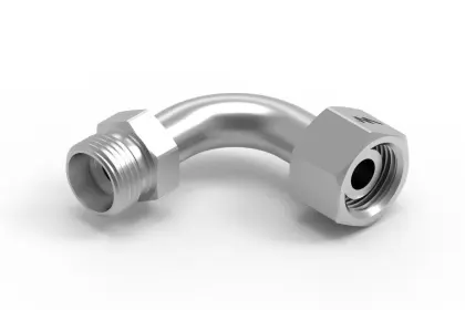 Kolanko hydrauliczne metryczne łukowe AB M18X1.5 12L (XEVW) WARYŃSKI W-5811151218-L