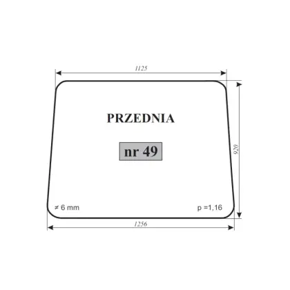 Szyba przednia do Białoruś 12070