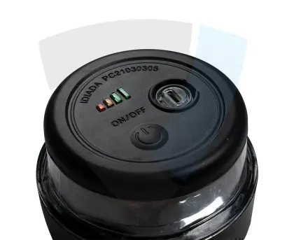 LAMPA OBRYSOWA OSTRZEGAWCZA LED NA       AKUMULATOR, 12-24V 4-FUNKCYJNA