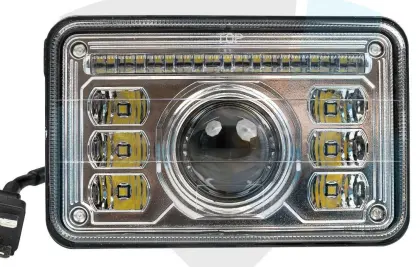 LAMPA PRZEDNIA 69W, ŚWIATŁO MIJANIA, DROGOWE I DO JAZDY DZIENNEJ, PROSTOKĄTNA,