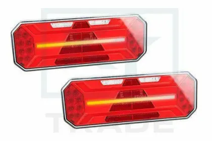 LAMPA TYLNA ZESPOLONA LED Z TRÓJKĄTEM, 5 FUNKCJI DYNAMICZNY KIERUNKOWSKAZ PRAWA