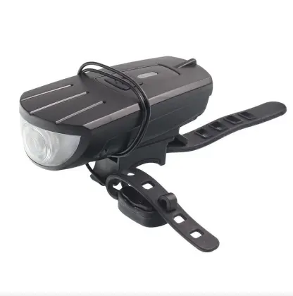 Lampka rowerowa LED przód USB z trąbką GMPBM901H