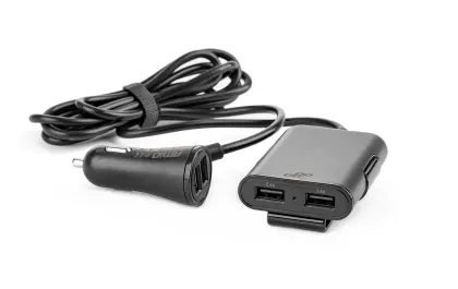 Ładowarka samochodowa przód-tył z przedłużaczem 4xUSB AMIO 01986