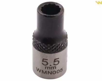 Nasadka dwunastokątna 1/4 5,5mm CRV50BV30 DIN 3124 WARYŃSKI WMN005
