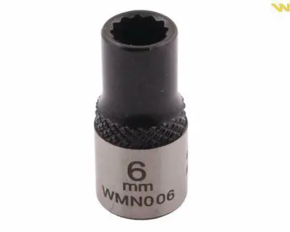 Nasadka dwunastokątna 1/4 6mm CRV50BV30 DIN 3124 WARYŃSKI WMN006