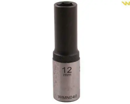 Nasadka sześciokątna 1/2 12mm dł CRV50BV30 DIN 3124 WARYŃSKI WMN040