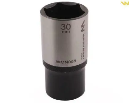 Nasadka sześciokątna 1/2 30mm długa CRV50BV30 DIN 3124 Waryński WMN058