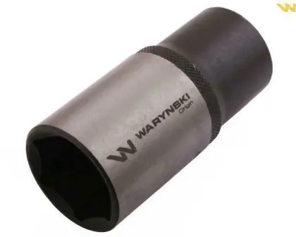Nasadka sześciokątna 1/2 32mm długa CRV50BV30 DIN 3124 WARYŃSKI WMN059