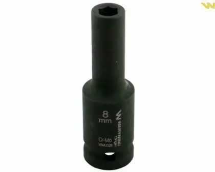 Nasadka sześciokątna udar 1/2 8mm długa Waryński WMU026