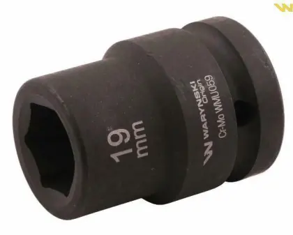 Nasadka sześciokątna udar 3/4 19mm CrMo. DIN 3129 Waryński WMU059
