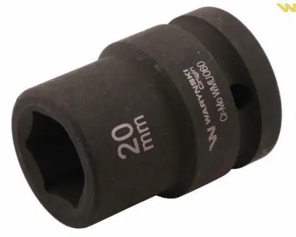 Nasadka sześciokątna udar 3/4 20mm CrMo DIN 3129 Waryński WMU060