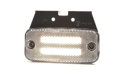 Lampa obrysowa pozycyjna przednia W158 12V/24V wodoodporna IP68 LED biała podwójny neon z przewodem 35544
