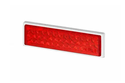 Odbłask mały taśma czerwony prostokąt ODB019