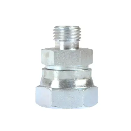 Złącze hydrauliczne proste AB M22x1,5 - M14x1,5 15L/8L stożek starego typu bez oringu 38163