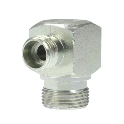 Złącze - złączka hydrauliczna - kolanko 90 BB M22x1,5 - M16x1,5 15L/10L 38327