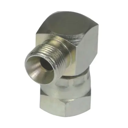 Złącze - złączka hydrauliczna kolanko 90 AB M18x1,5 3/8" stożek starego typu bez oringu 38412