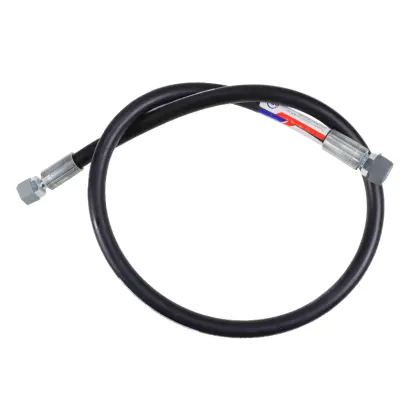 Przewód wąż hydrauliczny 400 bar gwint M14x1,5 proste L-1000mm DN06-2SN PZL HYDRAL 46183
